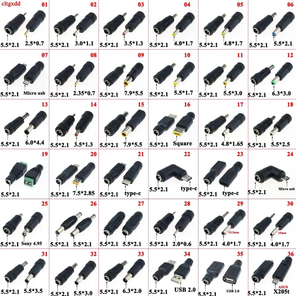 1 штекер питания постоянного тока-гнездо 7 9*5 5 6 0*3 0 4 8*1 3 5*1 35 микро Usb к 5*2 Штекерный