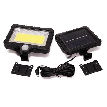 

4pcs 100LED COB Solar lamp Split PIR Motion Sensor floodlight Street Spotlight waterproof Outdoor Garden Security Wall lights