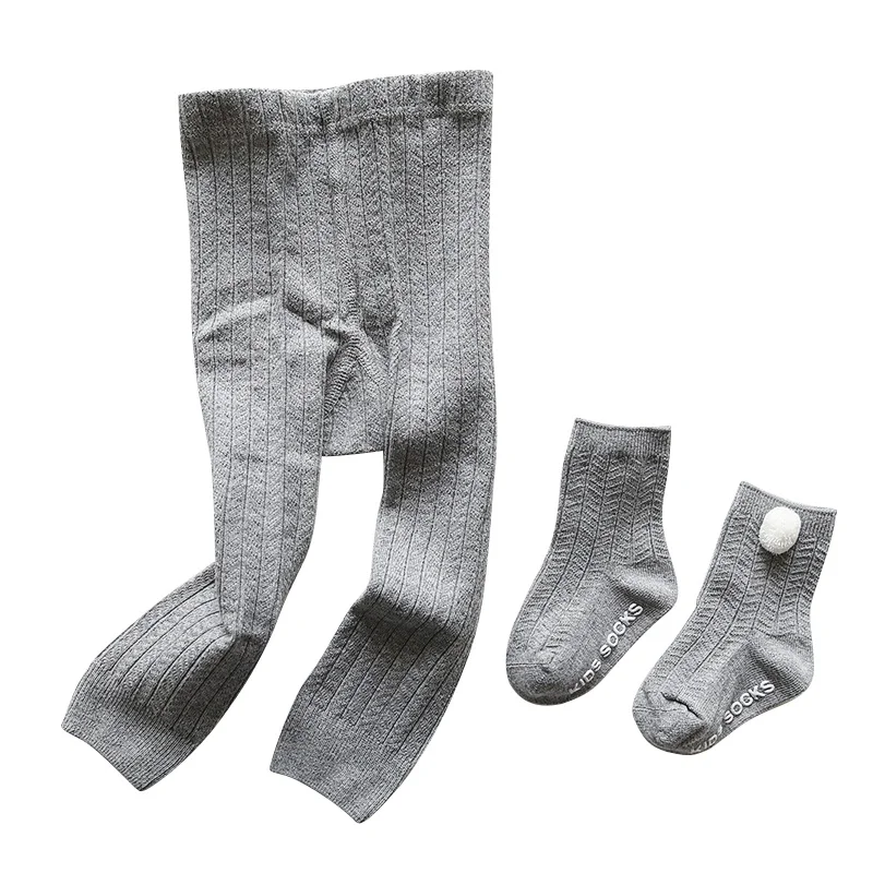 Kids Pantyhose Autumn Tights for Girls Stocking Children Cotton Solid Pantyhose For Baby Girls Tights 0-3Y