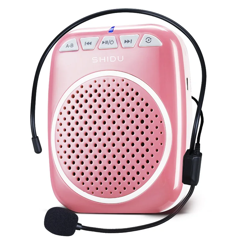 

Voice Amplifier Wired Microphone Little Bee MP3 Durable Battery Meeting Tour Guide Teacher Music Player Amp Booster Megaphone