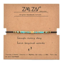 Модный бисер Miyuki браслеты из бисера металлические браслеты дружбы Регулируемый Браслет Подвески Браслет в стиле бохо браслеты