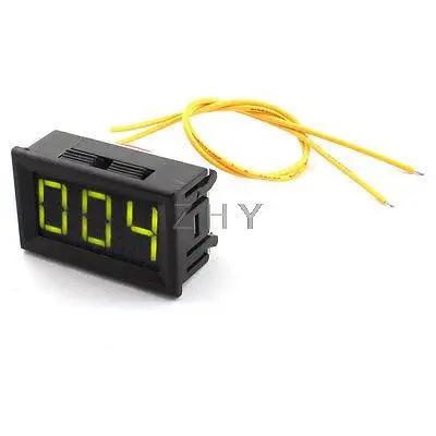 

AC12-380V Measuring Range Green LED Digital Display Test Voltmeter Meter w Cable
