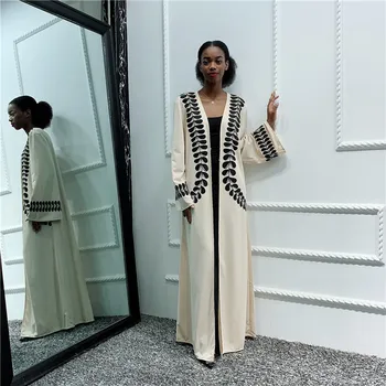 

Women Saudi Turkish Islamic Clothing African Kaftan Dubai Caftan Qatar Pakistan Plain Abaya Kimono Cardigan Hijab Muslim Dress