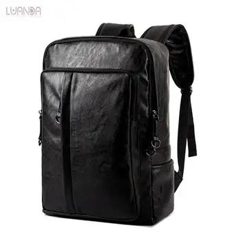 

Men Backpack Fashion Backpack For Teenagers Designer Leather Travel Backbag Brand Shoulder Bag Casual School Bag Male Laptop Bag