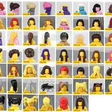 Друзья фигурки головы детали для декора девушки длина волос Дамы косички из вьющихся волос хвост челка волосы город МОК блоки кирпичи игрушки