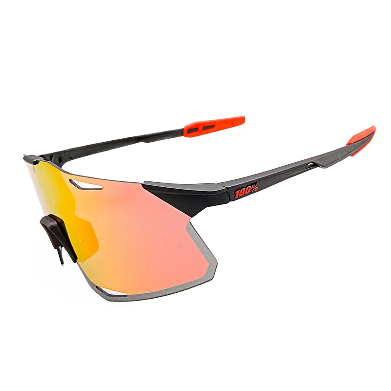 Gafas de sol polarizadas de medio marco para ciclismo, lentes de de color deslumbrantes a prueba de viento para día y noche, para deportes de bicicleta de montaña y carretera|Gafas de