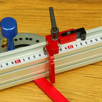 

450mm Aluminum Alloy Miter Gauge Angle Saw Router Sawing Ruler Woodworking Tool