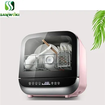 

Home use Mini Dishwasher dish washing machine intelligent bowl washer Free installation desktop tableware disinfection cabinet