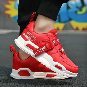 

Men's PU Oversized Sneakers Buckle Super Star Casual Shoes Boys Walking Shoes Men's Outdoor Sneakers Green Size 39- 45