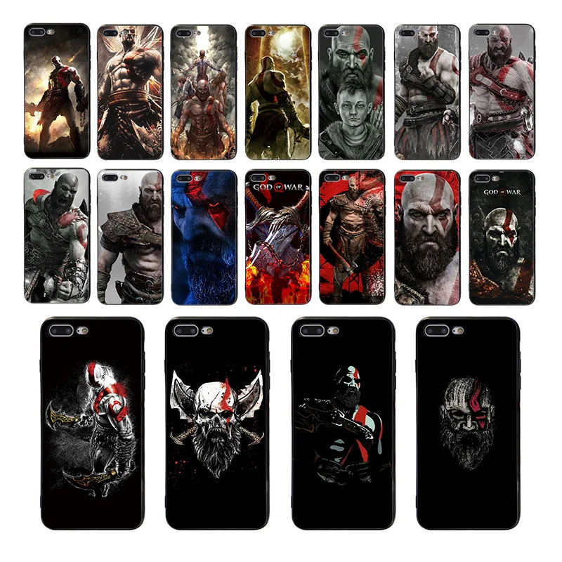 Мягкий чехол для IPhone 7 6 XS 11 PRO MAX 6S 8 Plus телефона X XR SE2020 10 корпус с надписью God Of War Kratos