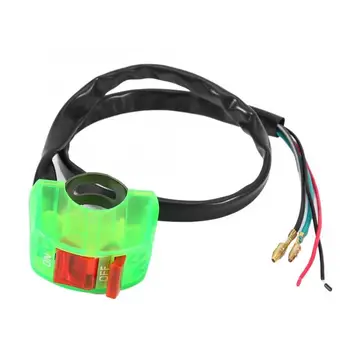 

Green Motorcycle On / Off Switches Push Button Switch Connector Handle Light Flashlight For Atv Bicycle