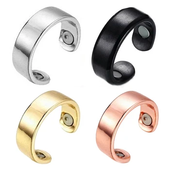 

Open Single Ring Open Magnet Ring Design Ring Rose Gold Creative New Men and Women Valentines Romantic,love Ring Wedding Bands