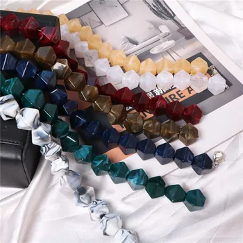 

0.4 Meter Acrylic Necklace Strands CCB Linked Bag Chains Women Jewelry DIY Accessories Chains Components Necklace Earrings N850