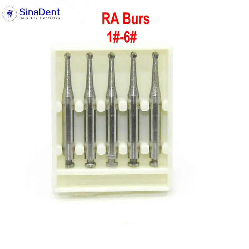 Dental RA Carbide Burs Low Speed Round Burs Drills Tungsten Steel Latch Type Shank Contra-Angle Dentistry