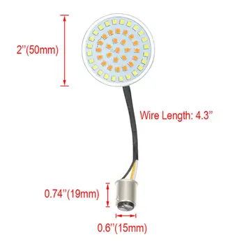 

4pcs SMD Turn Signals Brake Lights 1157 LED Bullet Smoke Lens For Harley 1157 LED Turn Signal Lights