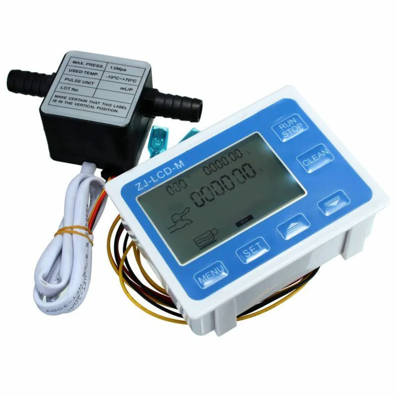 

3/8" Flowing Control LCD Display+Oil Fuel Gasoline Diesel Milk Water Gear Sensor High Quality Tool Parts