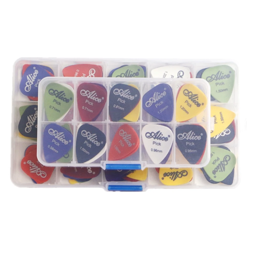 Guitar Picks 24/30/40/50pcs Acoustic Electric Bass Thickness Mix 0.58-1.5