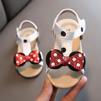 

Summer sandals Children girls shoes Infant Kids sandal Baby Girls Minnie Bow Princess Rubber Sandals Shoes