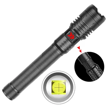 

Lantern Flashlight Waterproof Spot Lamp 2500LM Waterproof XHP 90 LED Flashlights 3 Modes Outdoor Camp Hiking Zoom Torch