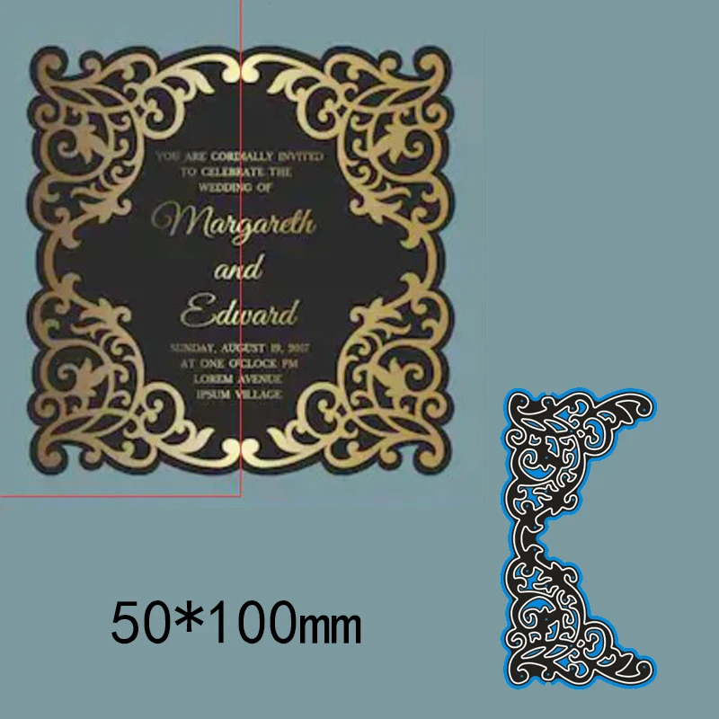 

5*10cm lace new Metal Cutting Dies for card DIY Scrapbooking stencil Paper Craft Album template Dies