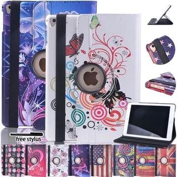 

For IPad Air 1 2 Case Cover for IPad 9.7 Case 5 6 5th 6th Generation Funda 360 Rotating Stand Smart Case Cover Auto Wake Up