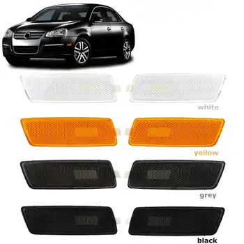 

Pair Front Bumper Side Marker Lights Turn Signal Lamps Lens For Volkswagen for GTI for JETTA for RABBIT MK5 2006- 2009 no bulbs
