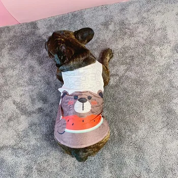 

Pet dog vest thin section vest breathable mesh air-conditioning shirt Teddy Corgi French bulldog fat dog small dog clothes