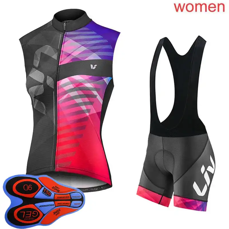 sleeveless cycling tops ladies