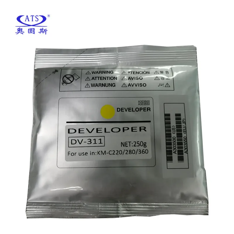1 шт. 250 г порошок разработчика KMCY для Konica Minolta C 220 280 360 совместимый с C220 C280 C360