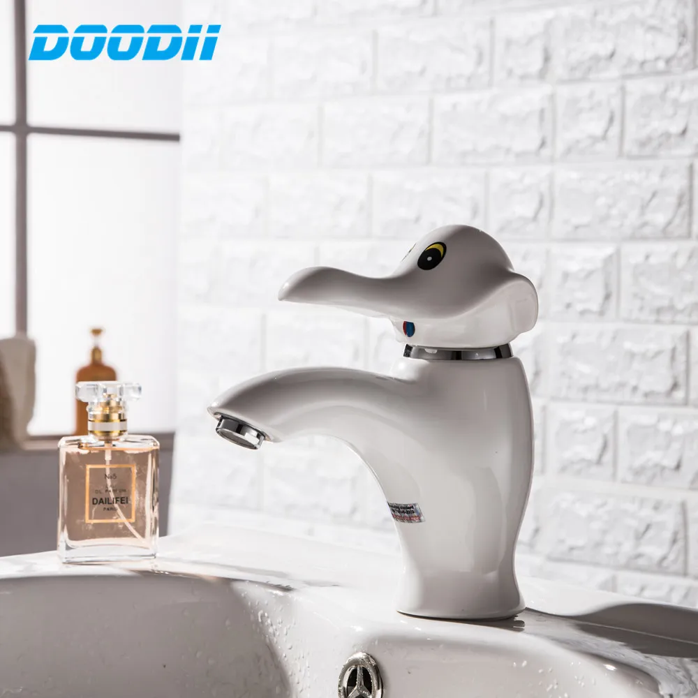 Doodii новые Ванная комната смеситель прекрасные дети одной ручкой горячей и