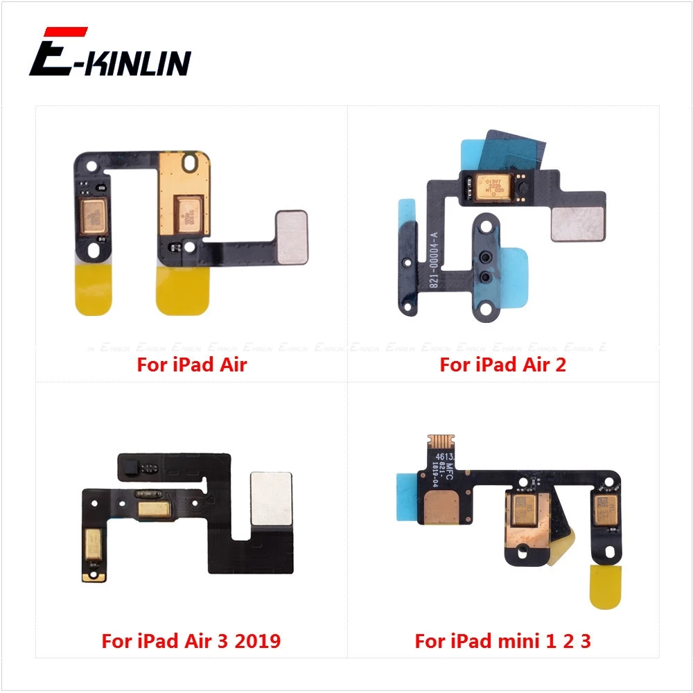 10pcs\lot Microphone Inner MIC Flex Cable Ribbon Repair Parts For iPad Air 2 2019 Mini 3 | Мобильные телефоны и