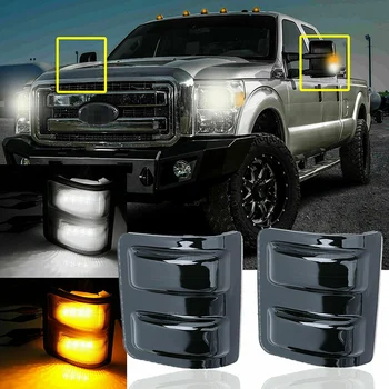 

Car Accessories LED Side Mirror Marker Lights Rear View Mirror Turning Light for Ford F250 F350 F450 2008-2016