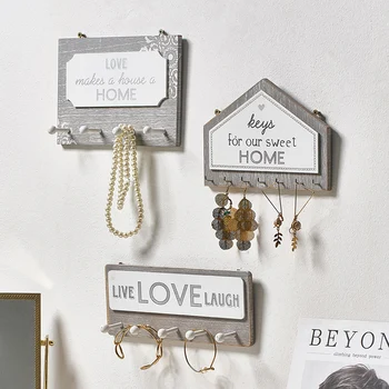

Minimalist Letter hook Key Holder Wall Organizer Rectangle House key hook Shape Germ Door Opener Home Decoration Coat Hanger