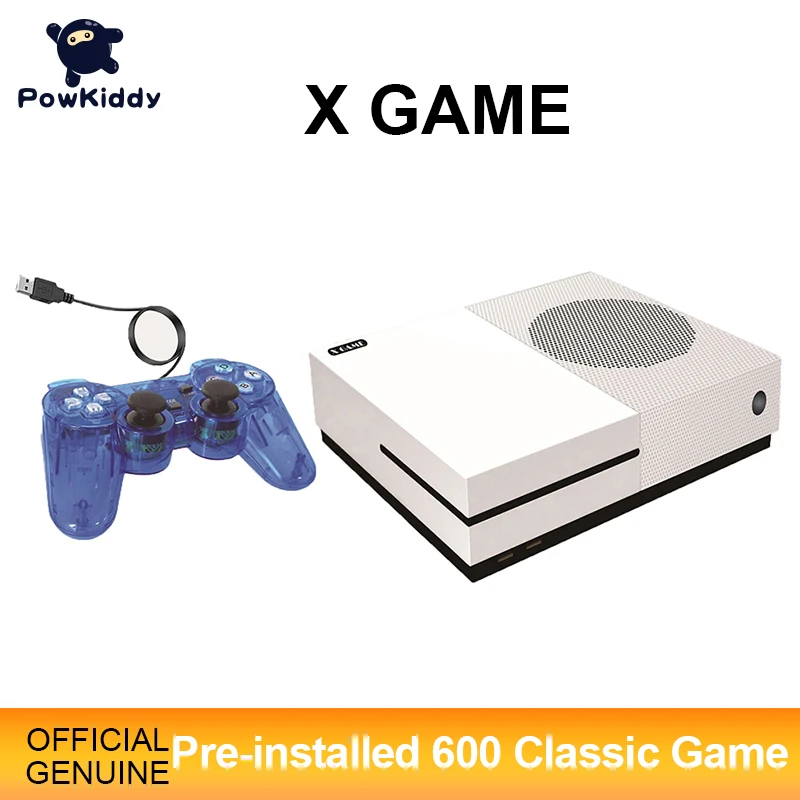 POWKIDDY 64 Bit Retro Game Classic HD TV Video Games Console 600 Player Family X GAME | Электроника