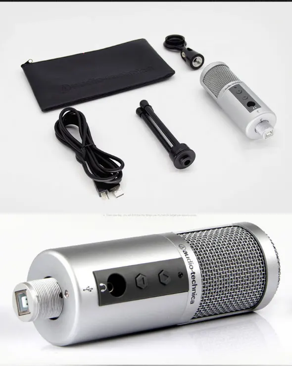 Audio-Technica ATR2500 Профессиональный K song live USB выход Конденсатор Запись Встроенная звуковая карта Микрофон