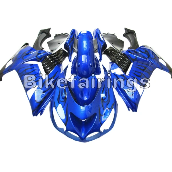 As Picture Shown Синий Обтекатели для Kawasaki ZX14R 2006 2007 2008 2009 2010 2011 кузов ZZR1400 06 07 08 09 10 11 панели корпус инжектора рамы - Цвет: As Picture Shown