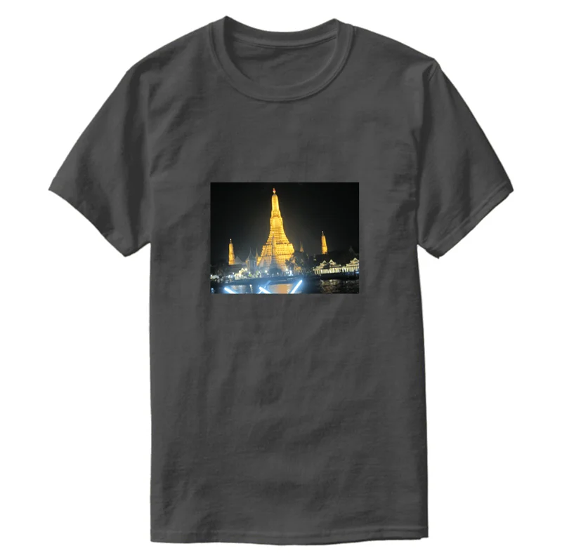 

Popular Printed Urban Photo Of Bangkok Thailand T Shirt Comic Pattern Men T-Shirt Loose Unisex Hiphop Top