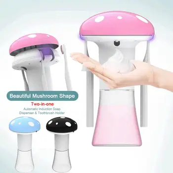 

Automatic foam soap dispenser Touchless with uv Toothbrush Holder 2in1 Rechargeable Foaming Dispenser bathroom accessories