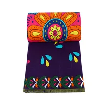 Высокое качество Pagnes Африканский настоящий голландский воск 6 ярдов \ Лот хлопок Красочные цветы Печать африканская ткань