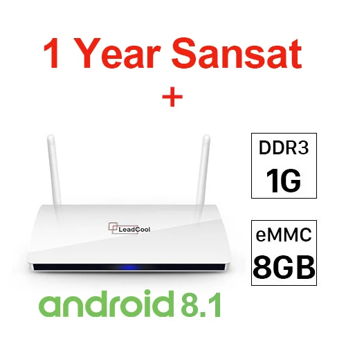 IP tv Франция арабский Нидерланды Sansat Leadcool Android с 1 год IP tv подписка Испания Бельгия IP tv Французский Немецкий IP tv - Цвет: 18G Sansat Box 8W