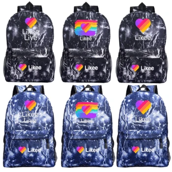 

LIKEE Live Backpack Hot Sale Fashion New Pattern Travel Rucksack Students Boys Girls School Bag Teen Men Likee Knapsack