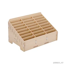 24 ячейки Мультифункциональный деревянный ящик для хранения мобильного телефона ремонтный инструмент Органайзер