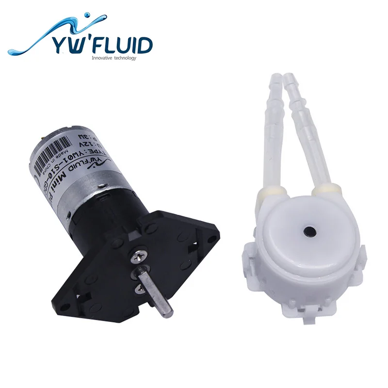 YWfluid 12В/24В высококачественный Микро перистальтический насос с зубчатым