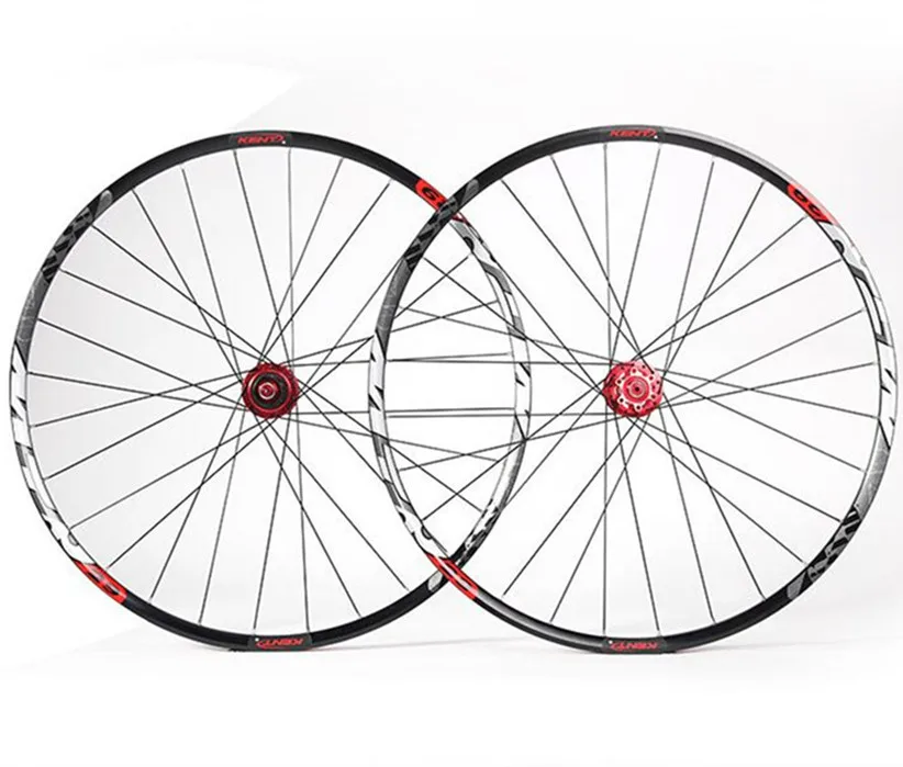 29 дюймов MTB горный велосипед двойной круг герметичный подшипник Thru-axis колеса колесные диски - Цвет: red hub
