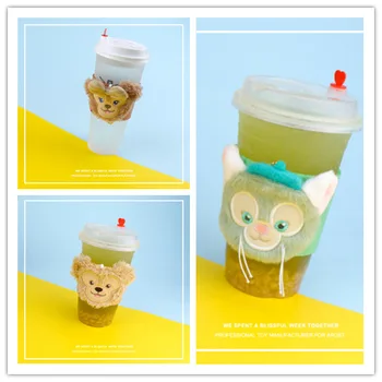 

IVYYE Duffy ShellieMay Fashion Portable Lunch Bags Cartoon Plush Water Bottle cup bag Tote Warm Storage Women Girls Unisex New