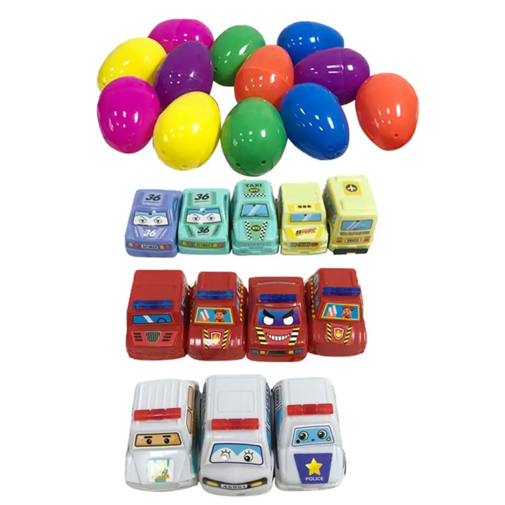 

Easter Egg Mixed Color Surprise Egg Pull Back Car Creative Childrens Open Eggshell Give Baby the Best Birthday Gift