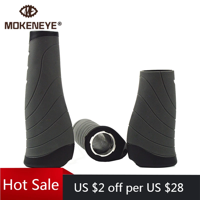 Comfy MTB Bike Grips Handlebar Grip Bicycle Parts Anti-slip Shockproof TPR Rubber Long Short Handle Cycling | Спорт и развлечения