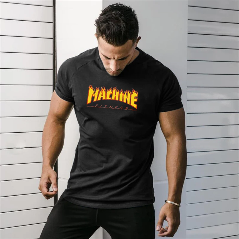 

Brand New Fashion Breathable Summer Short Sleeve O-neck T Shirt Casual Fitness Cotton ops Comfortable Shirts