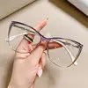 Fashion High-definition Reading Glasses Blue Light Protection Female Decorative Eyeglasses Frames Presbyopia Computer Glasses +2 2