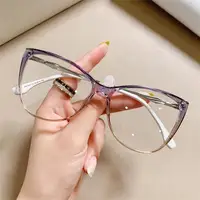 Fashion High-definition Reading Glasses Blue Light Protection Female Decorative Eyeglasses Frames Presbyopia Computer Glasses +2 2